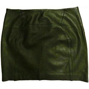 Diane Von Furstenberg Leather mini skirt